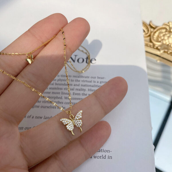 Layered Butterfly Necklace