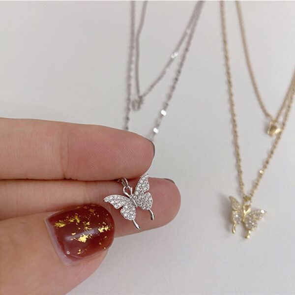 Layered Butterfly Necklace