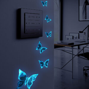 Glow-in-the-dark Butterfly Wall Decor