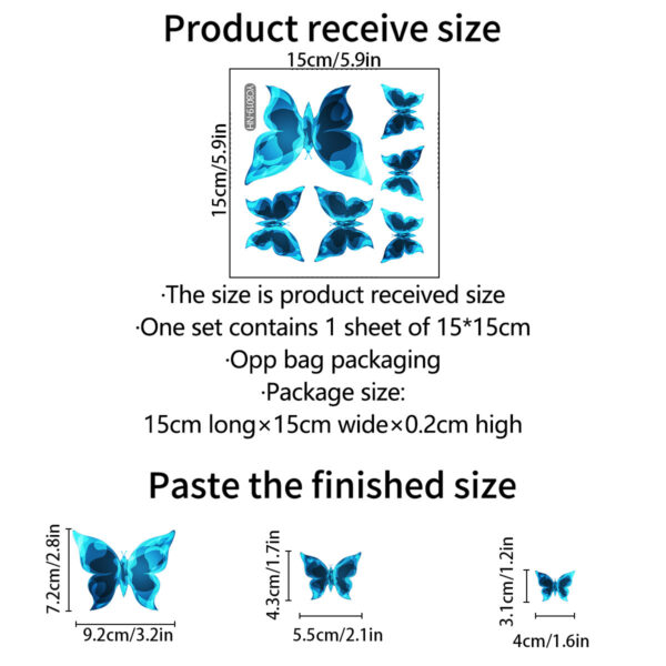 Glow-in-the-dark Butterfly Wall Decor