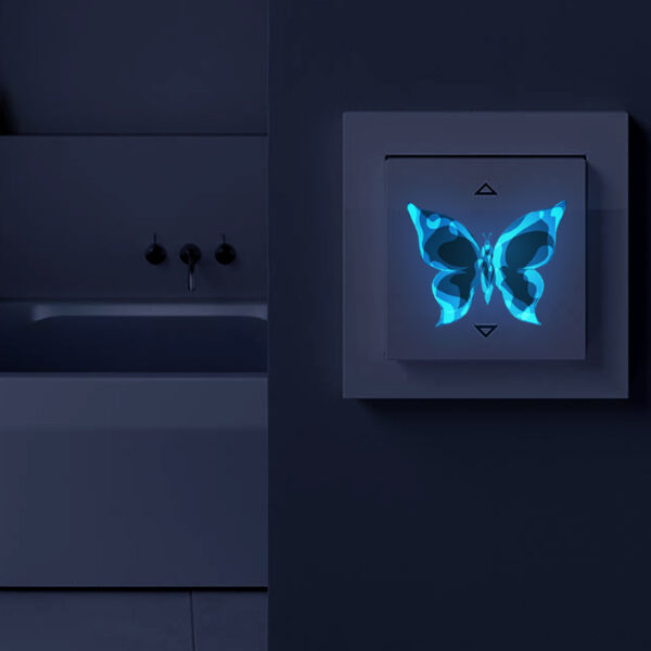 Glow-in-the-dark Butterfly Wall Decor